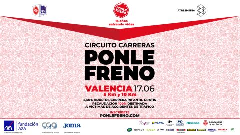 Cartel de la carrera “Ponle Freno” en València 2023 | Atresmedia