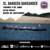 Bandera Bansander - SDR Pedreña - traineras