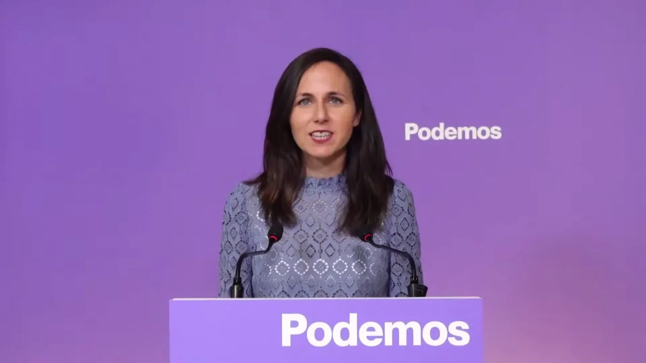 Comparecencia de Ione Belarra para anunciar el acuerdo con Sumar para las elecciones generales Comparecencia de Ione Belarra para anunciar el acuerdo con Sumar para las elecciones generales