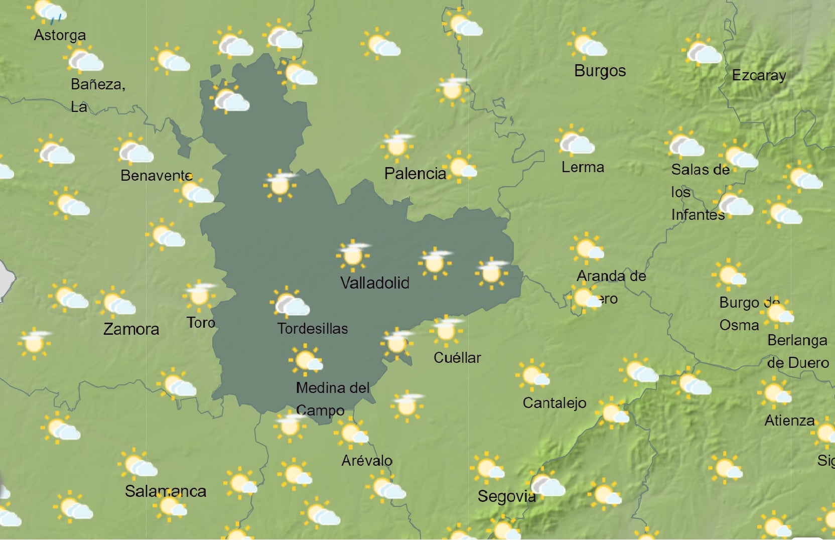 El Tiempo para las próximas horas El Tiempo para las próximas horas