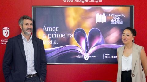 Presentaci&oacute;n do programa co alcalde en funcions, alberto Varela e a concelleira Alba Briones