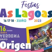 O Concello organiza as festas das Lagoas coa actuación do grupo Origen O Concello organiza as festas das Lagoas coa actuación do grupo Origen