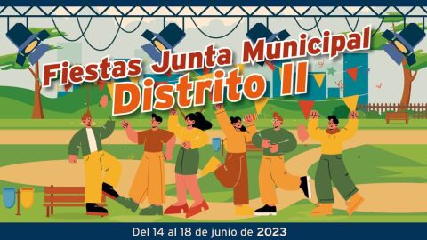 Cartel de las fiestas del Distrito II de Alcal&aacute; de Henares