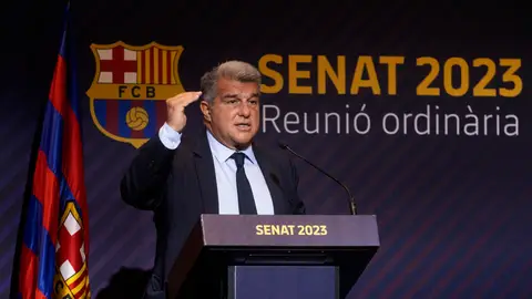 Laporta: "El objetivo es aspirar a todo" Laporta: "El objetivo es aspirar a todo"