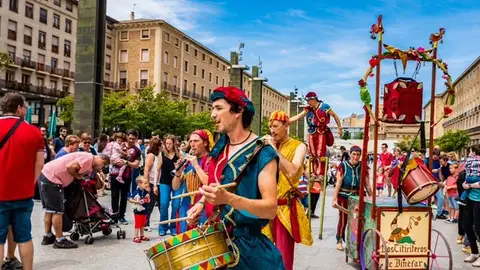 Imagen de una edición anterior del Mercado Medieval de Zaragoza Imagen de una edición anterior del Mercado Medieval de Zaragoza