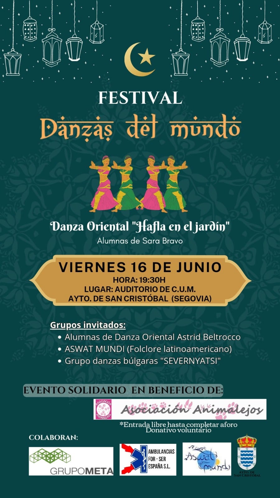 Festival de danzas solidarias con los animales Festival de danzas solidarias con los animales