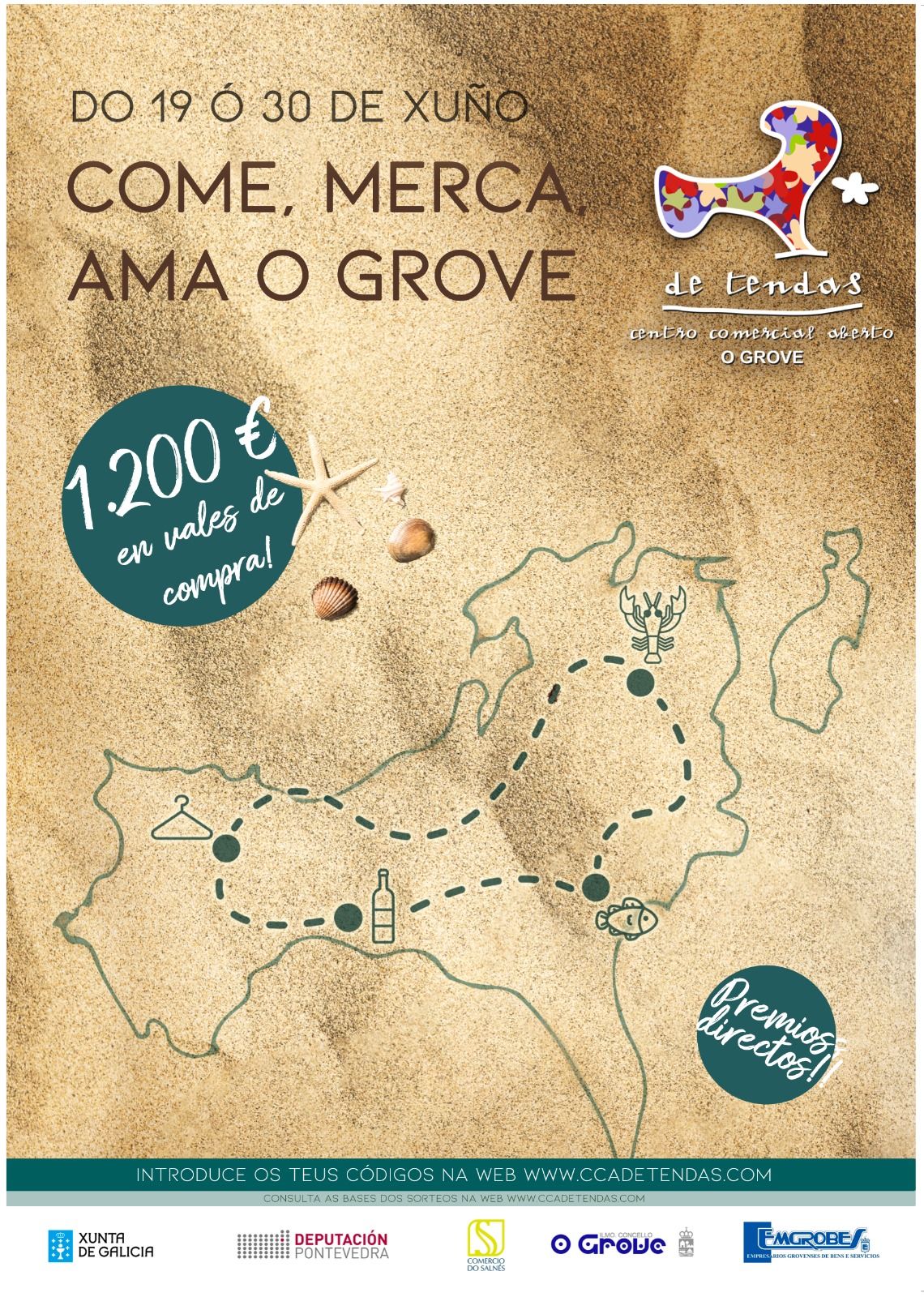 Emgrobes pon en marcha a campaña “Come, merca, ama O Grove”. Emgrobes pon en marcha a campaña “Come, merca, ama O Grove”.