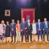 MArcos Zaragoza y sus concejales MArcos Zaragoza y sus concejales