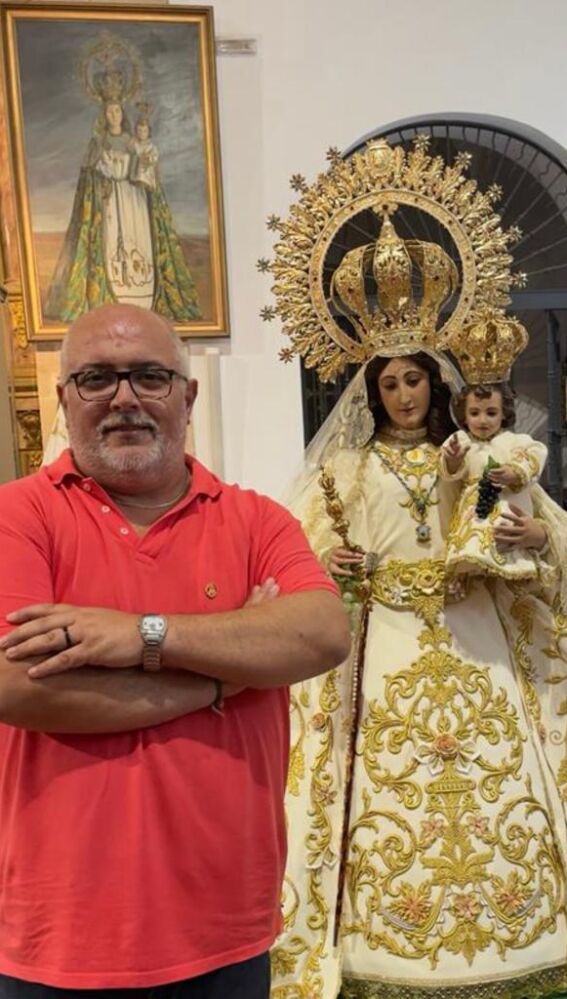 El presidente de Virgen de las Viñas, junto a su titular