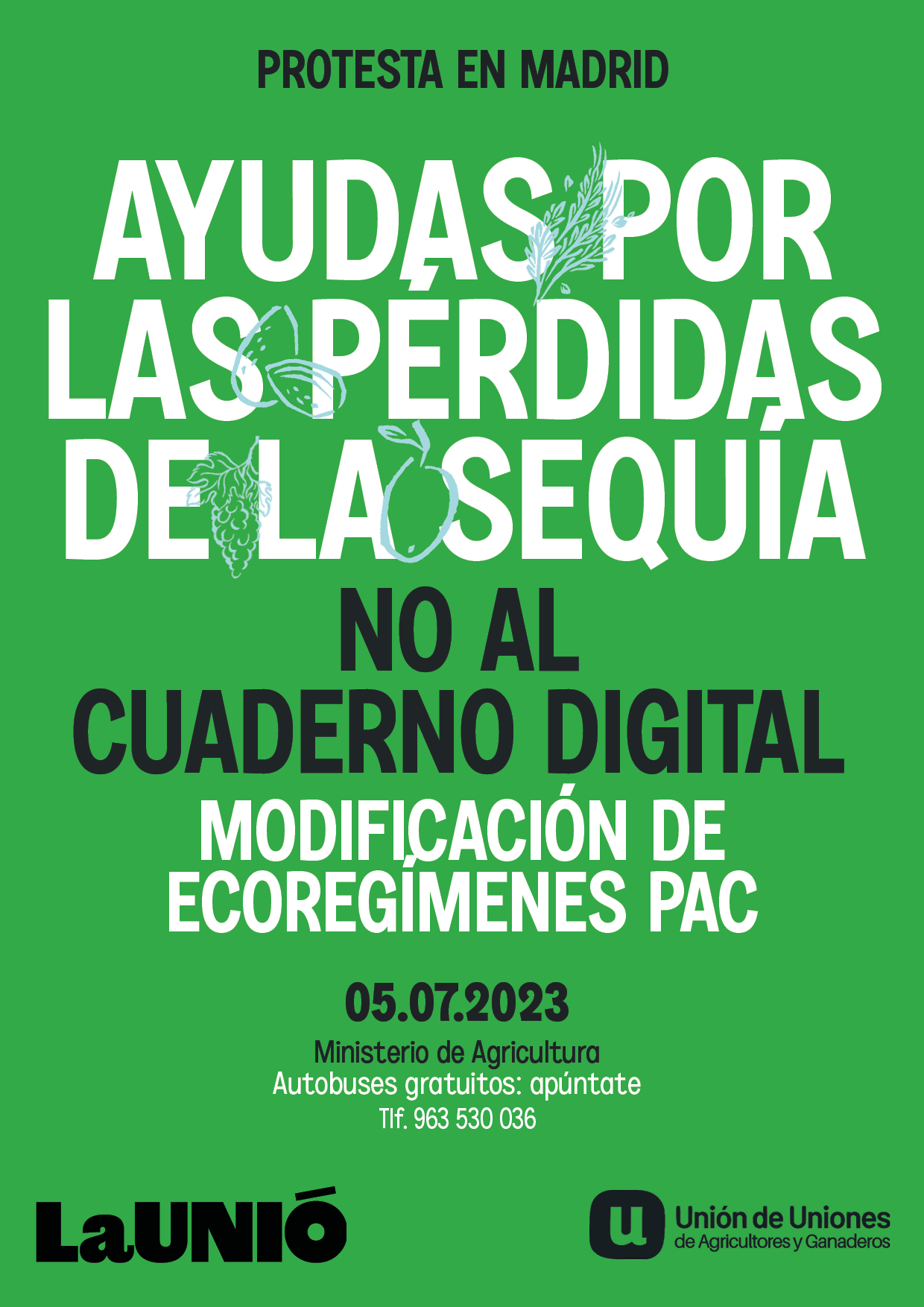 La Unió participará en la tractorada convocada en Madrid el 5 de julio La Unió participará en la tractorada convocada en Madrid el 5 de julio