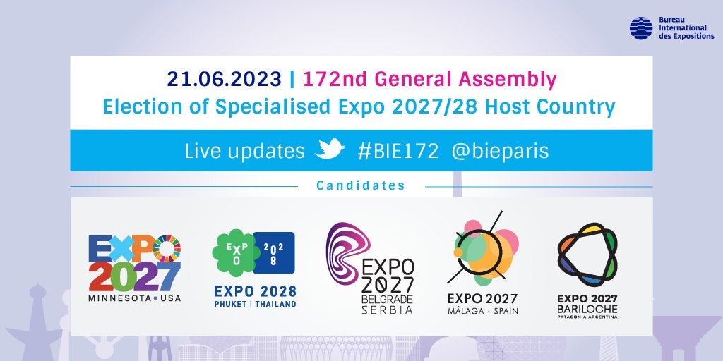 Conoce las otras candidaturas para acoger la Expo 2027 Conoce las otras candidaturas para acoger la Expo 2027