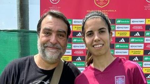 Alba Redondo con nuestro compa&ntilde;ero Antonio Garc&iacute;a Sancho