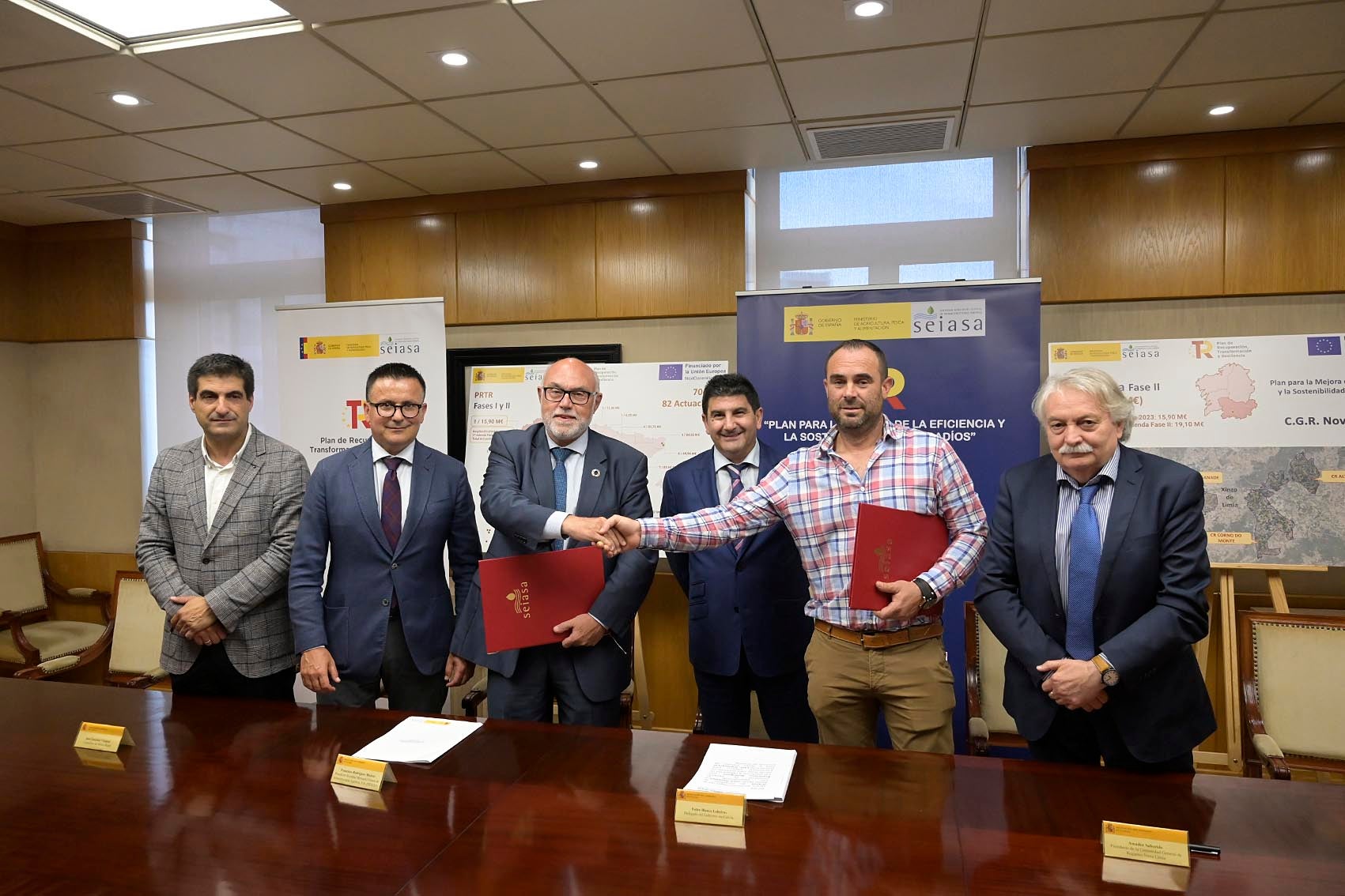 Posta en marcha do proxecto de mellora do regadía da Limia Posta en marcha do proxecto de mellora do regadía da Limia