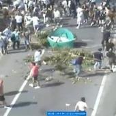 Imagen de las cámaras de la DGT en las que se ve el corte de la AP9. Imagen de las cámaras de la DGT en las que se ve el corte de la AP9.