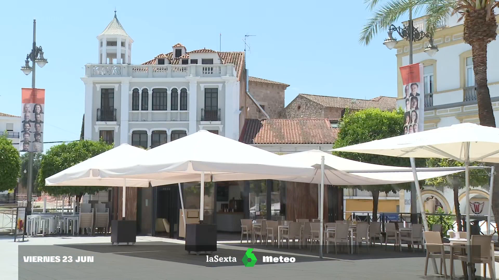 La llegada una masa de aire fresca provoca un descenso notable de temperaturas aunque aún llegarán a 40º en el sur La llegada una masa de aire fresca provoca un descenso notable de temperaturas aunque aún llegarán a 40º en el sur