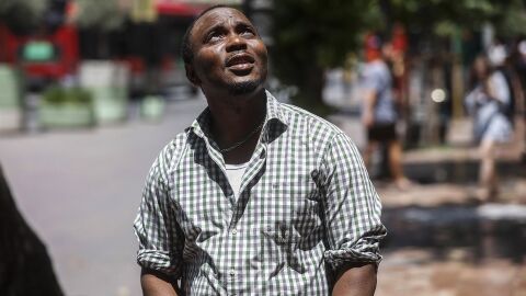 El presidente de la asociación Aquarius Superviviente, Moses Van Kallon. 