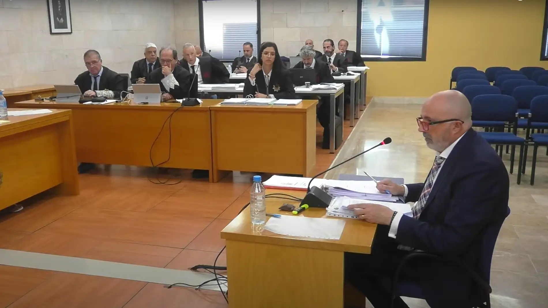 El fiscal Miguel Ángel Subirán durante un juicio contra los investigados del caso Cursach