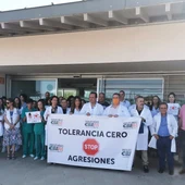 Concentración en el centro de salud de Bolaños Concentración en el centro de salud de Bolaños