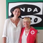 Ana Pérez del Río, presidenta y Mayte Martín López, técnico de Cruz Roja Palencia