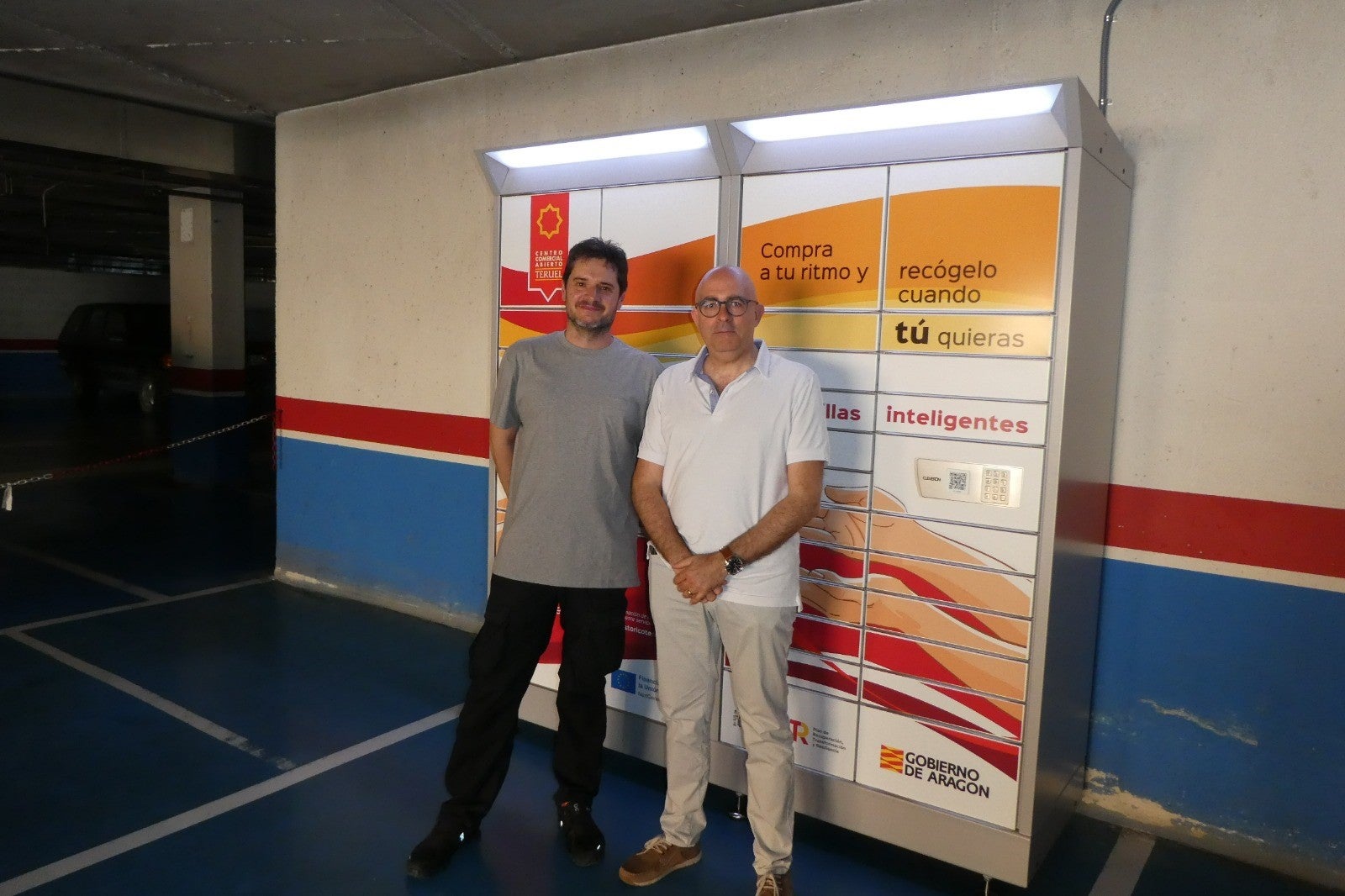 Los comerciantes instalan taquillas en el parking de la Glorieta Los comerciantes instalan taquillas en el parking de la Glorieta