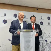 Cañizares y Chamorro durante la rueda de prensa Cañizares y Chamorro durante la rueda de prensa