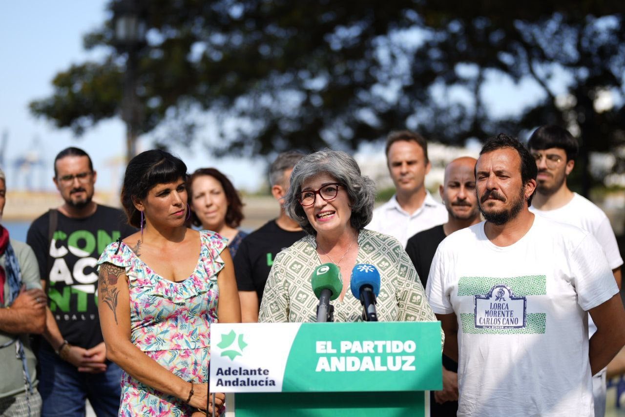 Adelante Andalucía presenta la ex senadora Pilar González como cabeza de lista al Congreso para el 23J seguido de Teresa Rodríguez y Kichi Adelante Andalucía presenta la ex senadora Pilar González como cabeza de lista al Congreso para el 23J seguido de Teresa Rodríguez y Kichi