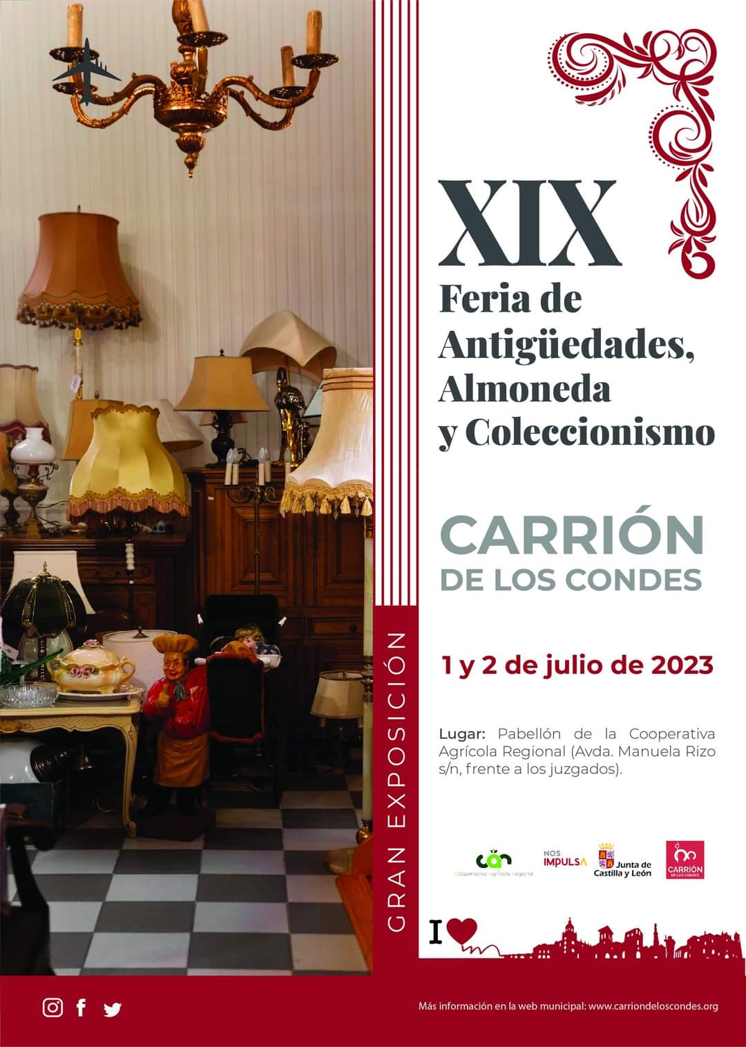 Carrión de los Condes acogerá este fin de semana la Feria de Antigüedades, Almoneda y Coleccionismo del Camino de Santiago Carrión de los Condes acogerá este fin de semana la Feria de Antigüedades, Almoneda y Coleccionismo del Camino de Santiago