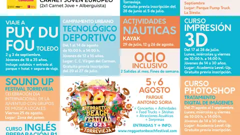 La Agenda Joven para este verano ofrece una docena de actividades La Agenda Joven para este verano ofrece una docena de actividades