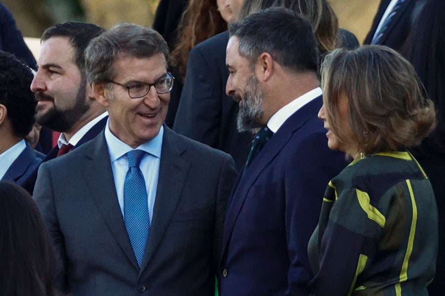 Feijóo "urge" a Guardiola para que haya un cambio de gobierno "rápido" en Extremadura Feijóo "urge" a Guardiola para que haya un cambio de gobierno "rápido" en Extremadura