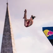 Celia Fernández: "salto desde diecisiete metros de altura, aunque sufro vértigo" Celia Fernández: "salto desde diecisiete metros de altura, aunque sufro vértigo"