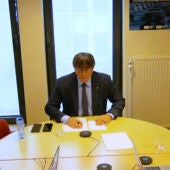 Carles Puigdemont declara per videoconferència en el judici a l'exconseller Miquel Buch