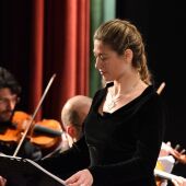 La soprano Annalisa Pellegrini abre hoy, en Biscarrués, el festival junto al clarinetista Romolo Tisano y al pianista Massimiliano Tisano..