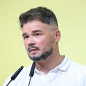 Gabriel Rufián en roda de premsa Gabriel Rufián en roda de premsa