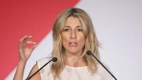 La vicepresidenta segunda, ministra de Trabajo y Economía Social y líder de Sumar, Yolanda Díaz Así será la campaña de Yolanda Díaz: compartirá al menos dos actos con Ione Belarra