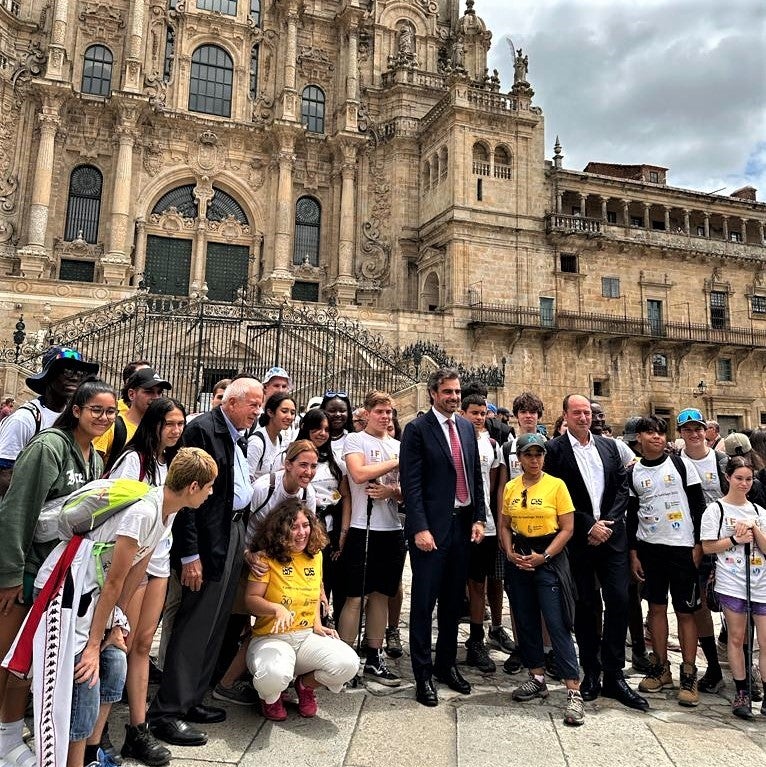 La embajadora de EE.UU en España una peregrina más La embajadora de EE.UU en España una peregrina más