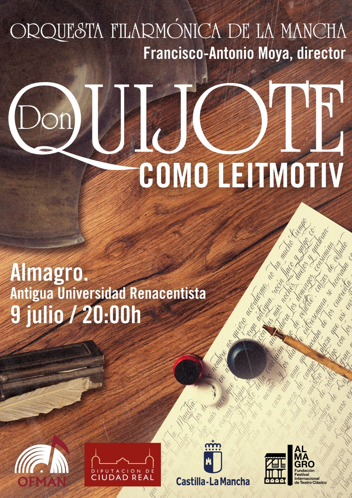 La Orquesta Filarmónica de La Mancha (OFMAN) interpretará este fin de semana la zarzuela “La Leyenda del beso” y un programa dedicado a la figura de Don Quijote La Orquesta Filarmónica de La Mancha (OFMAN) interpretará este fin de semana la zarzuela “La Leyenda del beso” y un programa dedicado a la figura de Don Quijote