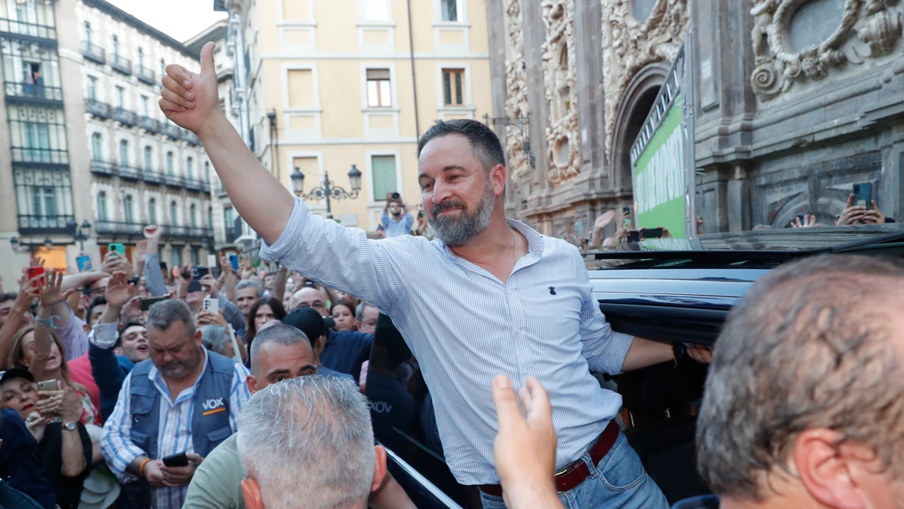 El líder de Vox y candidato a la presidencia del Gobierno, Santiago Abascal