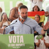 El candidato de Vox a la presidencia del Gobierno, Santiago Abascal,