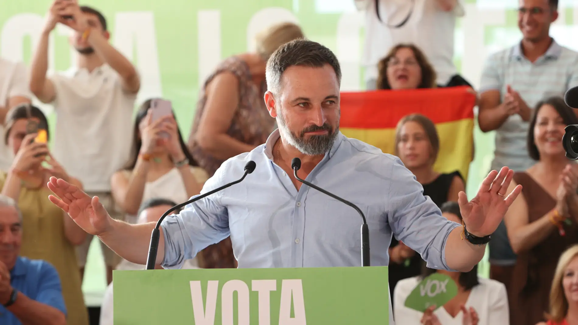 El candidato de Vox a la presidencia del Gobierno, Santiago Abascal/ EFE/ Jero Morales