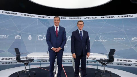 S&aacute;nchez y Feij&oacute;o en el plat&oacute; de Atresmedia