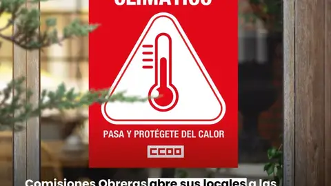 CCOO abre sus principales sedes de Extremadura a personas que trabajan en la calle para refugiarse del calor CCOO abre sus principales sedes de Extremadura a personas que trabajan en la calle para refugiarse del calor