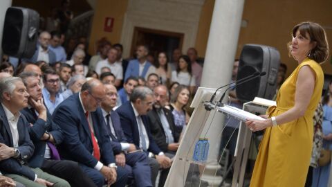 Blanca Fernández durante el acto celebrado en Ciudad Real