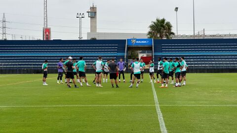 Entrenamiento del M&aacute;laga CF