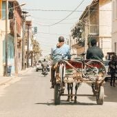 Una calle de Senegal