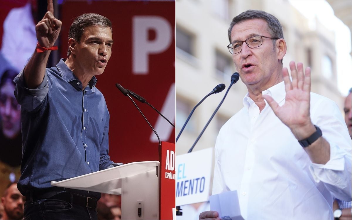 Sánchez rechaza la reunión con Feijóo y le emplaza a hablar tras la constitución de las Cortes Sánchez rechaza la reunión con Feijóo y le emplaza a hablar tras la constitución de las Cortes
