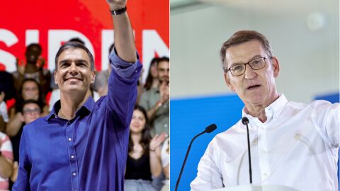 Pedro S&aacute;nchez y Alberto N&uacute;&ntilde;ez Feij&oacute;o/ EFE