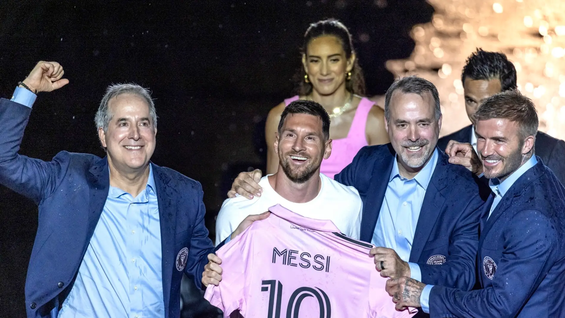 Leo Messi en su presentación como jugador del Inter de Miami
