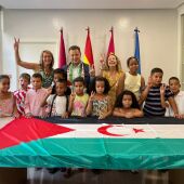 Imagen de archivo del recibimiento del alcalde de Albacete de los niños y niñas saharauis.