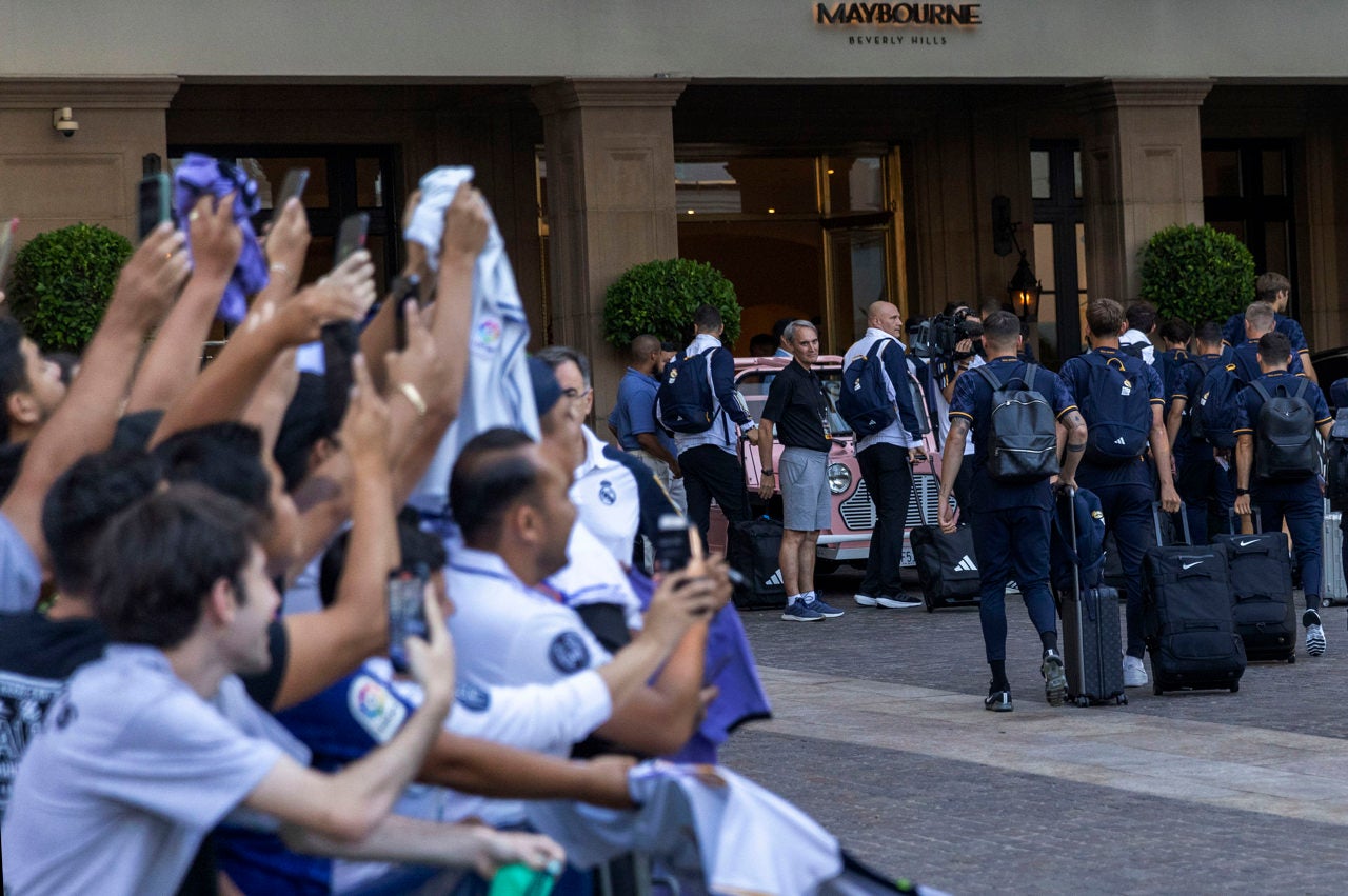 El Madrid ya está en Los Ángeles con todos sus efectivos El Madrid ya está en Los Ángeles con todos sus efectivos