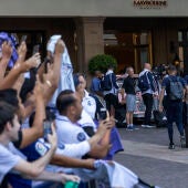 El Real Madrid llega a su hotel en Los Ángeles